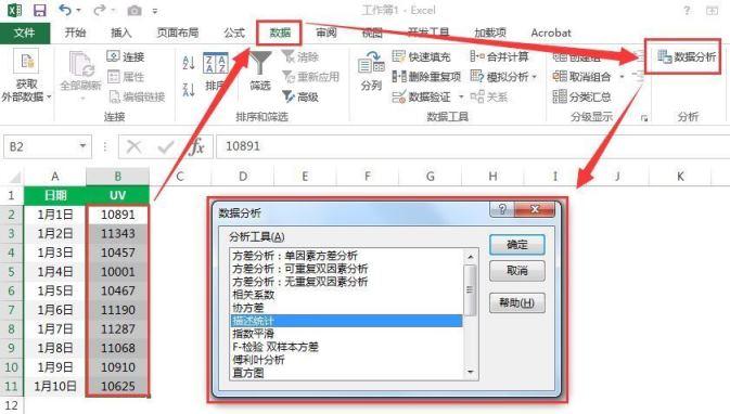 用Excel进行数据分析：描述性统计分析-数据分析网