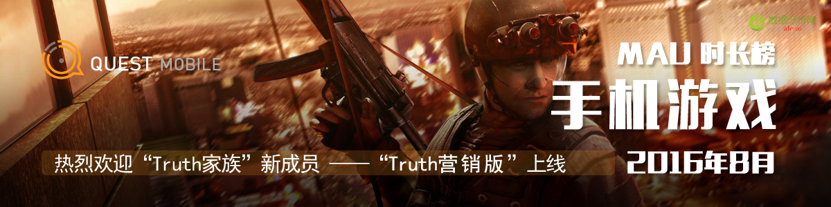 QuestMobile：手游黏性Top200榜，4款游戏每月吸走18亿小时-数据分析网