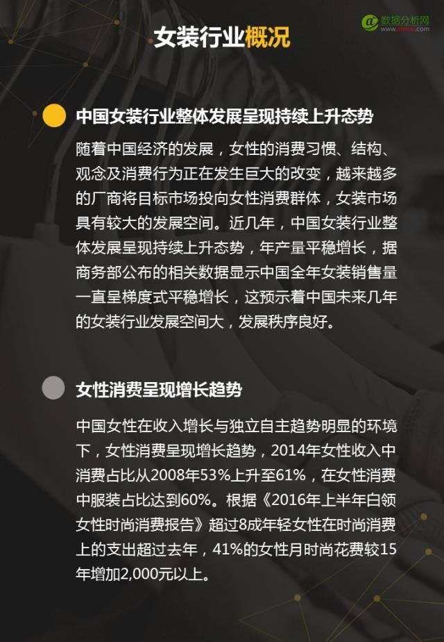 100家女装品牌全盘解析，3分钟读懂2017需求新趋势-数据分析网